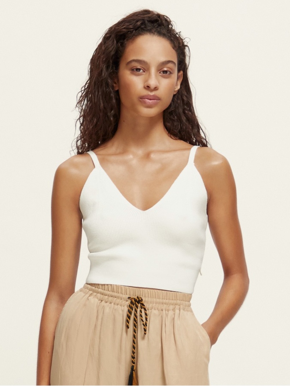 Scotch & Soda White V-Neck Camisole